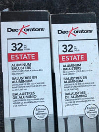 Estate Balusters (Aluminum)  - 32" Bronze (20 pcs