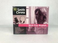 New Smith Corona RJ75 Work Free Binaural Office Headset with Rec