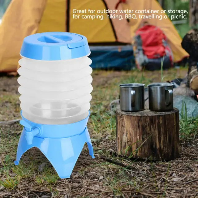 (NEW) Folding Collapsible Water Bucket Dispenser Container 7.5L62863728289155124