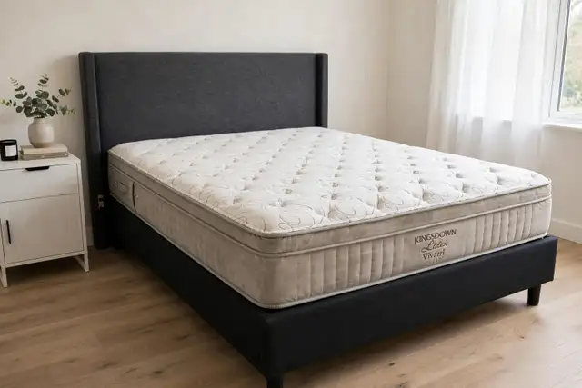 King size grey color Bed Set – Clean Mattress Included
