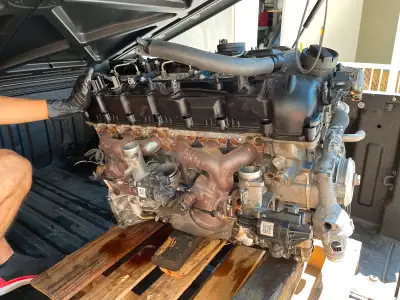 only 42 k km on it like new condition needs valvetronic done and the oil pan is missing