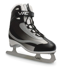 VIC Motion Recreational Ice Skates, Women, Black/Silver,