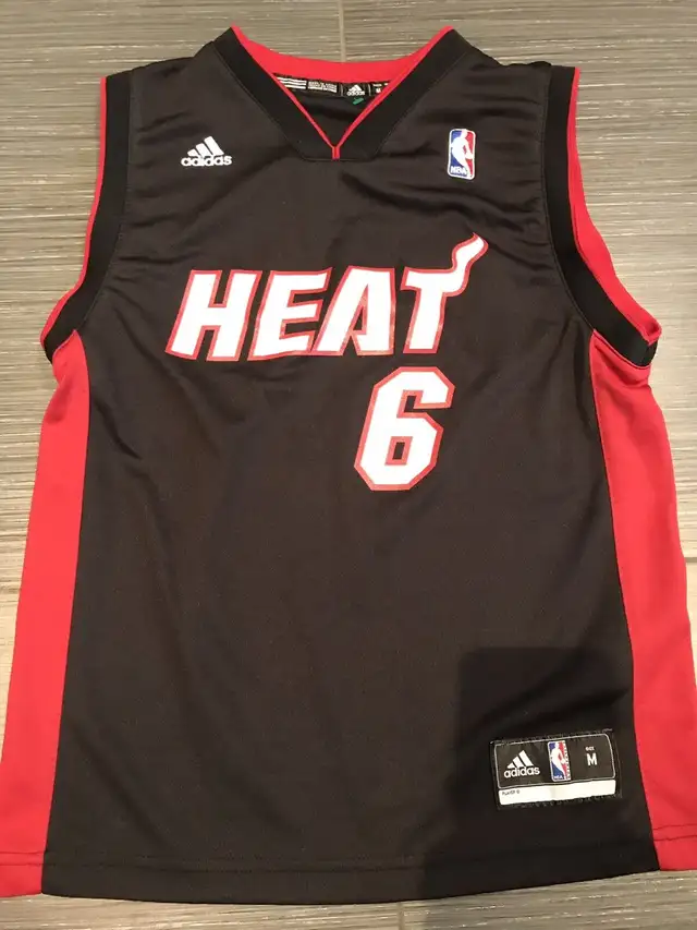 Adidas LeBron James Miami Heat Basketball Jersey  in Arts & Collectibles in City of Toronto - Image 2