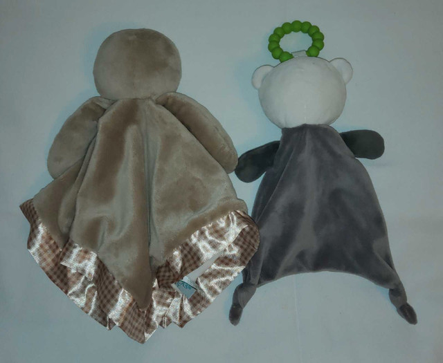 Douglas Baby Sloth & Panda Bear Teether Security Blanket Lovey in Toys & Games in Truro - Image 2