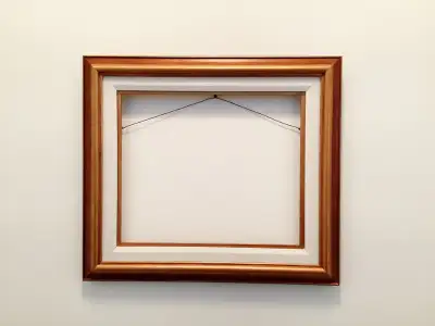 Cadre en bois avec accent doré/cuivré – 15" x 17", pour tableau, View more