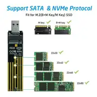 USB to 3x NVME ssd Adapter [ M.2 ssd \ NVMW ssd \ PCIE ssd ] New