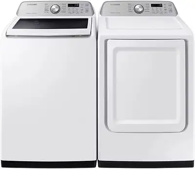 Washer Dryer - Samsung WF45B6300AP/ Front Load - Stainless Steel, View more
