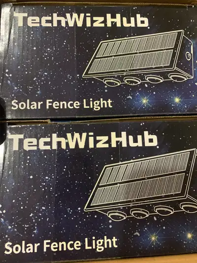 Illuminate your outdoor spaces with this new set of TechWizHub solar fence lights, designed for gard...