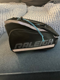 Raleigh bicycle bag with insulated lining.