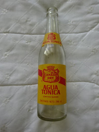 Vintage Canada Dry Agua Tonica Bottle
