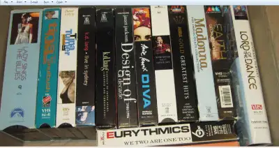 Musical Videos on VHS tapes, View more