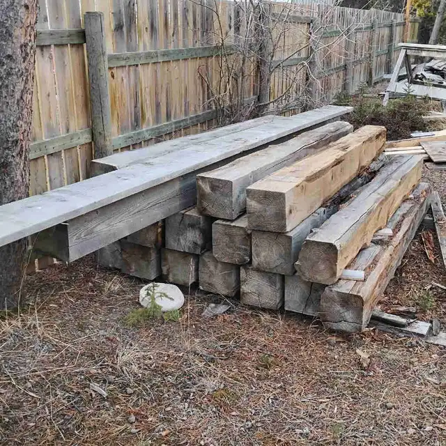 Cedar post and beams 