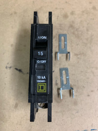Square D QOU115 - 15 Amp breaker 1 Pole, 120V 