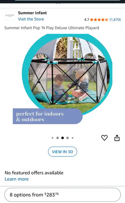 Summer Infant pop and play , View more