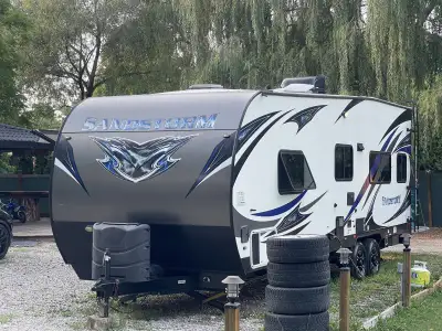 2018 Forest River Sandstorm 251SLC toy hauler delivery available up to 200 km include in the price f...