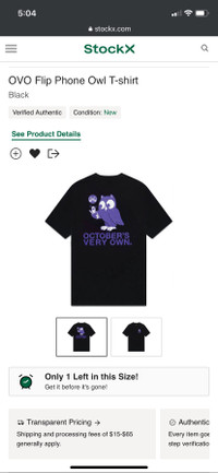 OVO Flip Phone Owl T-shirt