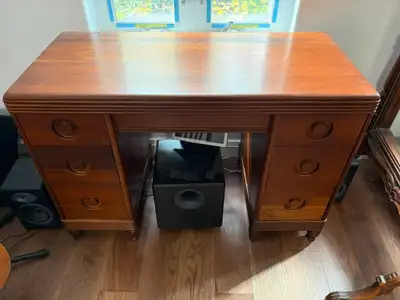 Krug Mid Century Walnut Desk, View more