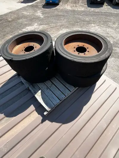 As is, where is Used set of four solid tires Still have life left Make an offer