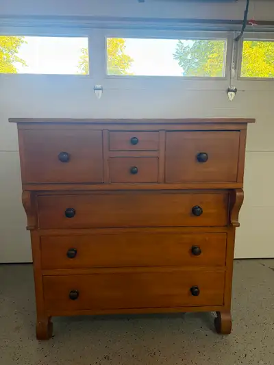 Antique Solid Wood Chest of Drawers, View more