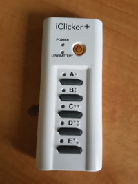 iClicker+ Student Response System remote