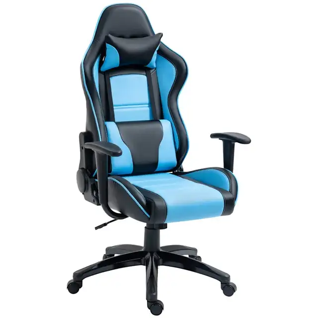 High Back Gaming Chair PU Leather Office Chair Desk Gamer Chair  in Chairs & Recliners in Markham / York Region - Image 3