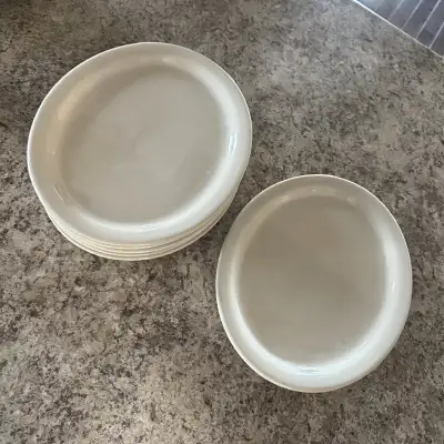 Set of 6 White Dinner Plates , View more