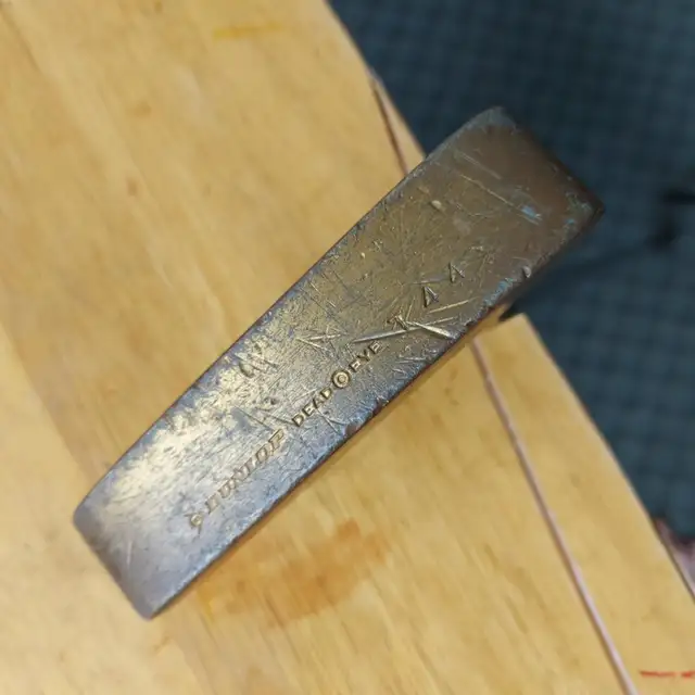 Vintage Dunlop Dead Eye T44 Brass Putter (LH) - $20.00 in Golf in Belleville - Image 4