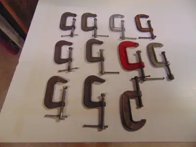11 C CLAMPS SOME BY CRAFTSMAN GOOD QUALITY, View more
