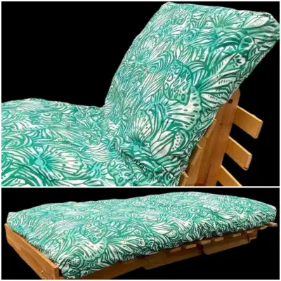 Wooden Loveseat Futon Sofa Bed, View more
