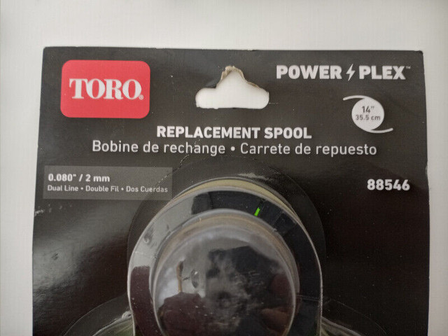 Toro PowerPlex 14" Dual Line Replacement Spool (3 Count) 88546 in Lawnmowers & Leaf Blowers in Kitchener / Waterloo - Image 2