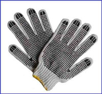 PVC Dots one sided Cotton Gloves