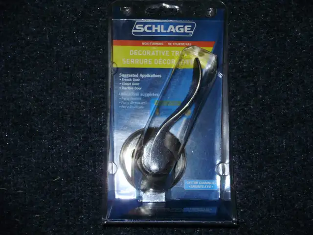 Schlage Decorative Door Lever (NEW - 2 of them) in Windows, Doors & Trim in Barrie - Image 2
