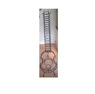 Vintage Wrought Iron Fiddle Shaped CD Rack in Bookcases & Shelving Units in Oshawa / Durham Region - Image 4