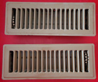 7  Metal Heat Vent Grate Covers - 11" x 4"