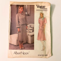 Vintage Vogue Patterns American Designer Albert Nipon 1410