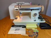10 layers of denim!Heavy duty Morse all-metal sewing machine
