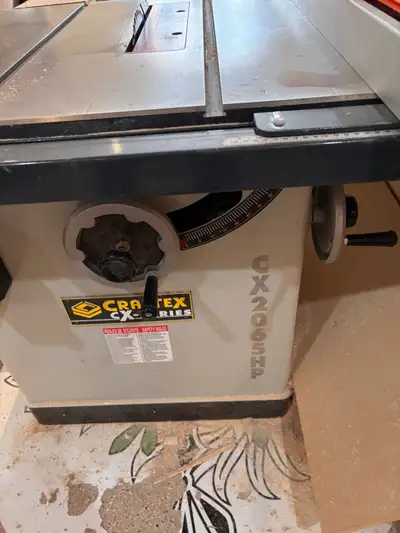 craftex 12” cabinet saw, View more