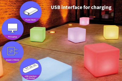 Brand New BLUEYE 16-Inch LED Cube Chair Light, View more