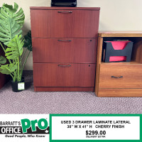 Used 3 Drawer Laminate Lateral Cabinet