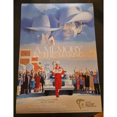 1988 Calgary Olympics Torch Relay Poster - Original!, View more