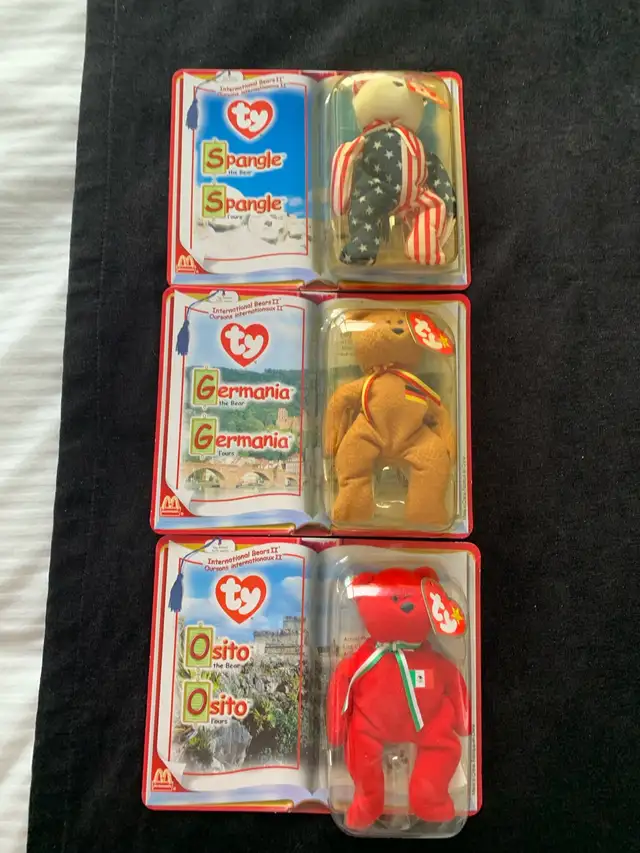 NEW UNOPENED Ty McDonald’s International Bears II Beanie Babies in Arts & Collectibles in City of Toronto - Image 2