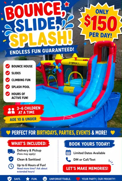 Bouncy castle for rent , View more