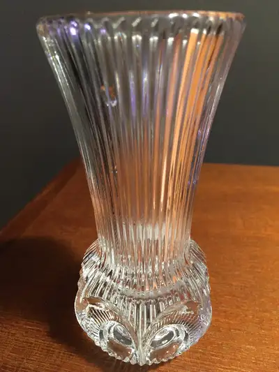 GLASS VASE EN VERRE VINTAGE RETRO MID CENTURY ART DECO MCM, View more