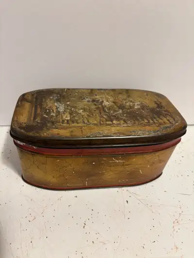 Vtg Tin Can ~ Stagecoach Coming to Town~, View more
