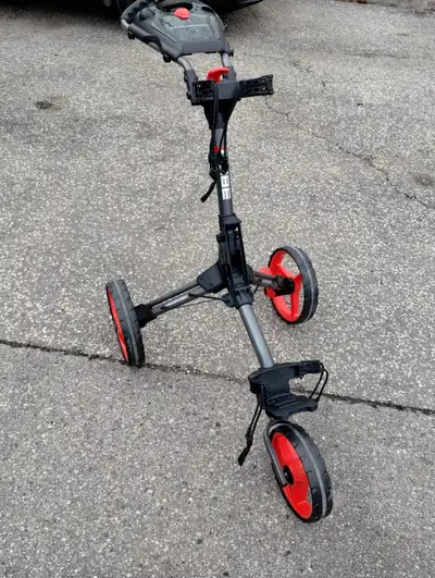 Tour Trek Cube CART 3 Wheel Push Pull Golf CART - Two Step Open/Close - Smallest Folding Lightweight...
