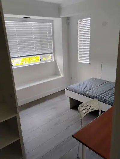 This cozy and bright private room is available for rent and comes fully furnished to make your move-...