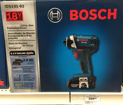 Bosch Impact Driver with 4 batteries - Brand new, View more