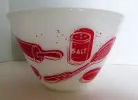 Anchor Hocking Fire King Kitchen Aid Bowl - rare pattern