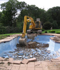 REMOVING HAULING AND BACKFILLING OF ANY KINDS OF SWIMMING POOL