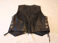 Harley Davidson Gypsy leather vintage 80's leather vest